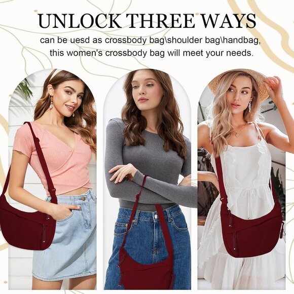 Retro-Inspired Crossbody Hobo Bag with Adjustable Strap - Stylish & Practical - Picture 7 of 8